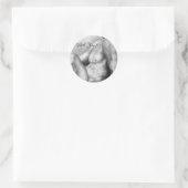 Schöne Rodelbahn mit Aussicht Kunstvoll wandern im Runder Aufkleber (Tasche)