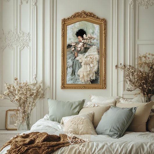 Schöne Romantik, elegantes Portrait Blumenblossom Seidenpapier