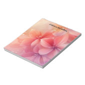 Schöne romantische Blume Notizblock (Rotiert)