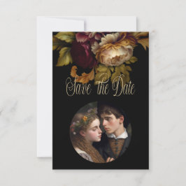 Schöne romantische Dunkle Welt Blume RSVP Karte