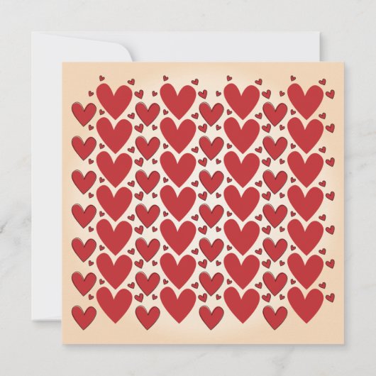 Schöne romantische Einladung (Rückseite)