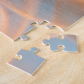 Schöne Romantische Feuer Flammen Fotografie Blau Puzzle (Seite)