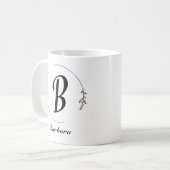 Schöne romantische Frühjahrs-Black Girls-Blume Kaffeetasse (Vorderseite Links)