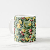 Schöne romantische Frühlinggelbe Blume Kaffeetasse (Vorderseite Links)