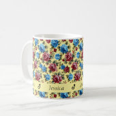 Schöne romantische Frühlingsbäume Girl Blume Kaffeetasse (Vorderseite Links)