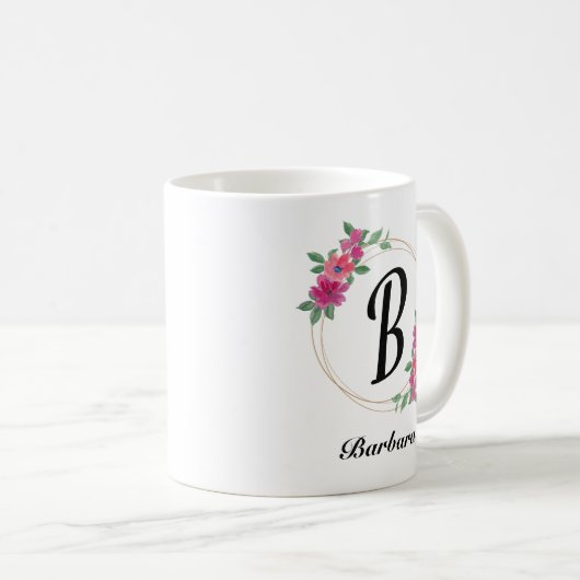 Schöne romantische Frühlingsbäume Girl Blume Kaffeetasse (VorderseiteRechts)