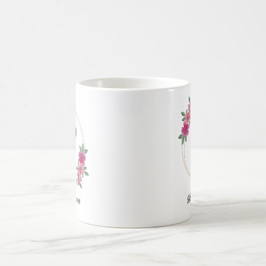 Schöne romantische Frühlingsbäume Girl Blume Kaffeetasse (Mittel)