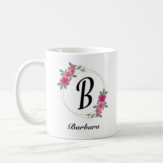 Schöne romantische Frühlingsbäume Girl Blume Kaffeetasse (Links)