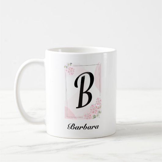Schöne romantische Frühlingsbäume Girl Blume Kaffeetasse (Links)
