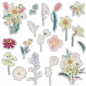 Schöne romantische Frühlingskollektion Blume. Aufkleber (Vorderseite)