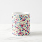 Schöne romantische Frühlingsrosa Girl-Blume Kaffeetasse (Mittel)
