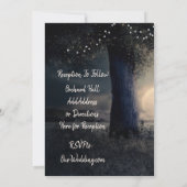 Schöne romantische Laternenpfeife Hochzeit Einladung (Rückseite)