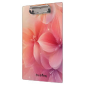 Schöne romantische rosa Blume Klemmbrett (Links)