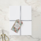 Schöne romantische Rosatönen Romantische Rose Geschenkanhänger (Mit Garn)