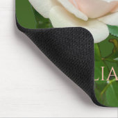 Schöne romantische Rosen in weißem Rosa Mousepad (Ecke)