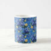 Schöne romantische Spring Blue Girl Blume Kaffeetasse (Mittel)