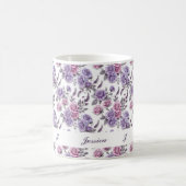 Schöne romantische Spring Violet Giro Blume Kaffeetasse (Mittel)