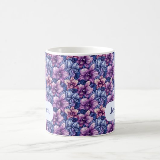Schöne romantische Spring Violet Giro Blume Kaffeetasse (Mittel)
