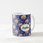 Schöne romantische Spring Violet Giro Blume Kaffeetasse (VorderseiteRechts)