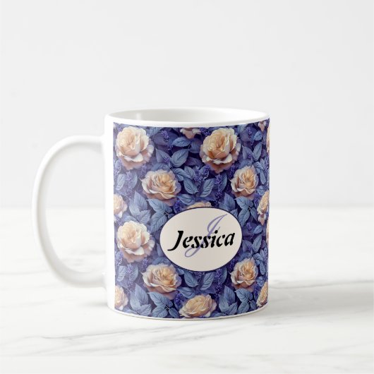 Schöne romantische Spring Violet Giro Blume Kaffeetasse (Links)