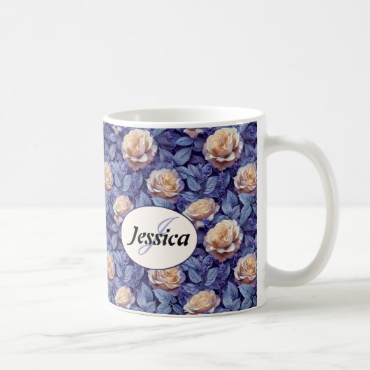 Schöne romantische Spring Violet Giro Blume Kaffeetasse (Rechts)
