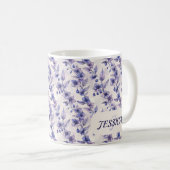 Schöne romantische Spring Violet Giro Blume Kaffeetasse (VorderseiteRechts)