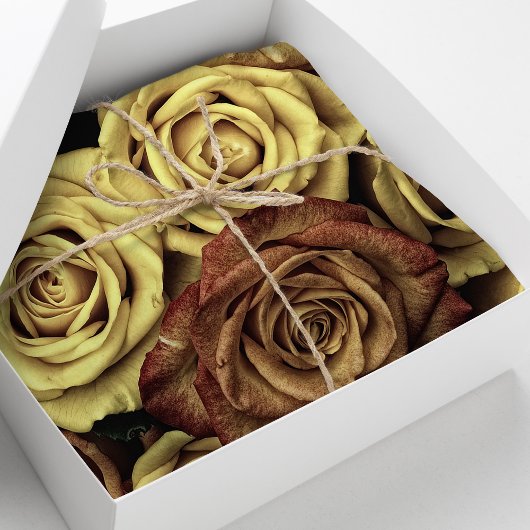 Schöne romantische Vintage Rose Seidenpapier