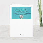 Schöne Rooster Chicken Art Note Card Karte (Rückseite)