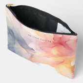 Schöne, rosa Abstrakte Frauen Zubehörtasche (Offen)