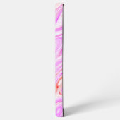 Schöne rosa Abstrakte Marmortextur Samsung Galaxy Hülle (Linke Seite)