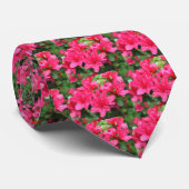 schöne rosa Azalea-Blume Krawatte (Gerollt)