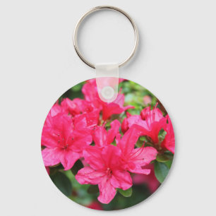 schöne rosa Azaleenblüten Schlüsselanhänger