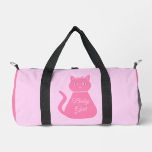 Schöne rosa Baby-Mädchen-Katze Individuelle Windel Duffle Bag