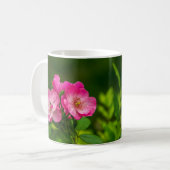 Schöne rosa Blume-6845 Kaffeetasse (Vorderseite Links)