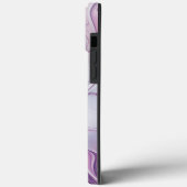 Schöne rosa Blume Abstraktes Fraktal Initialen Case-Mate iPhone Hülle (Rückseite / Links)