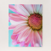 Schöne rosa Blume auf Baby Blue 16x20 520 pc. Puzzle (Vertikal)