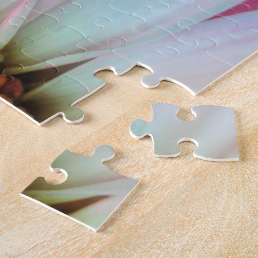 Schöne rosa Blume auf Baby Blue 16x20 520 pc. Puzzle (Seite)