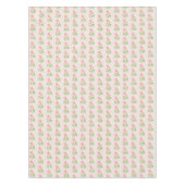 Schöne rosa Blume auf hellbeige Tischdecke (Vorderseite)