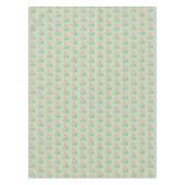 Schöne, rosa Blume auf hellgrünem Tablett Tischdecke (Vorderseite)