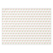 Schöne rosa Blume auf Weiß Tischdecke (Vorderseite (Horizontal))