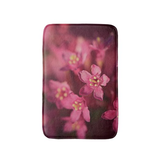 Schöne rosa Blume Badematte (Vorderseite Vertikal)