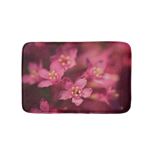 Schöne rosa Blume Badematte (Vorderseite)