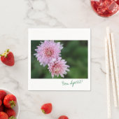 Schöne rosa Blume Bon Apetit Paper Napkin Serviette (Beispiel)