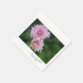Schöne rosa Blume Bon Apetit Paper Napkin Serviette (Ecke)