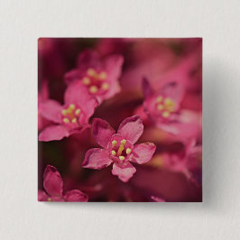 Schöne rosa Blume Button