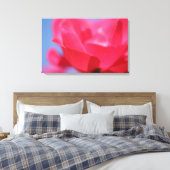 Schöne rosa Blume Canvas Print Leinwanddruck (Insitu (Schlafzimmer))