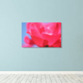 Schöne rosa Blume Canvas Print Leinwanddruck (Insitu (Holzboden))