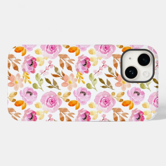 Schöne rosa Blume Case-Mate iPhone Hülle (Rückseite (Horizontal))
