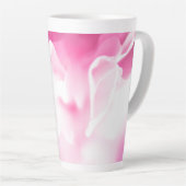 Schöne rosa Blume drucken große Latte-Tasse Milchtasse (Rechte Ecke)