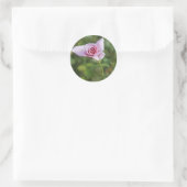 Schöne Rosa Blume Gastgeschenk Hochzeit Aufkleber (Tasche)